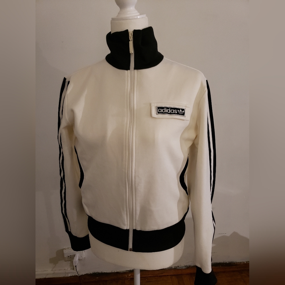 2007 Adidas white and black jacket